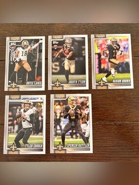 TOPPS NEW ORLEANS SAINTS Football Trading Cards Lot MINT